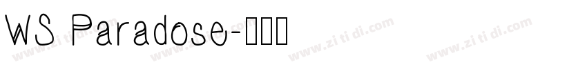 WS Paradose字体转换